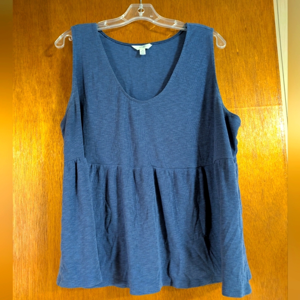 Blue Sleeveless Top